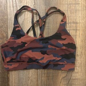 Lululemon Camo Print Sports Bra